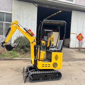 柴油机 1 吨小型挖掘机 小型履带式挖掘机 带橡胶履带 CE 认证 - Product Image 4