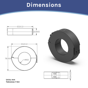 YADA SCT40L 50A 100A 200A 300A 400A Precisión 0,5 Clase 1,0 Transformador de corriente de núcleo dividido de tipo abierto CT para monitoreo de energía - Product Image 6
