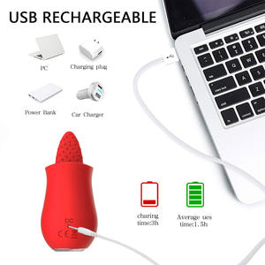 Vibrateur à langue rechargeable par USB pour femmes adultes avec 10 fréquences, 100% étanche, <span class=keywords><strong>massage</strong></span> clitoridien - Product Image 2