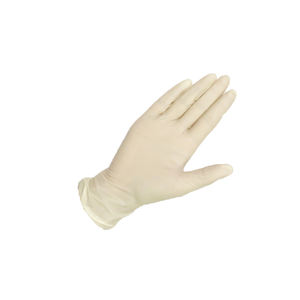 Gants en latex jetables blancs crémeux sans poudre / Gants de travail - Product Image 1