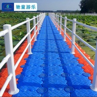 Pont flottant en HDPE, ponton modulaire, ponton pour jet ski, construction de pont flottant, plateforme de pont flottant, pontons à vendre