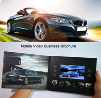 Fr-xclt — carte de vœux professionnelle, écran LCD 7 pouces, processeur vidéo HD, dossier vidéo Durable, carte de vœux professionnelle