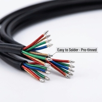 Kawat Tembaga Padat H-636 2/3/4 Inti Berlapis Email untuk Penggulungan Headset untuk Mikrofon & Speaker dengan Isolasi PVC TPE