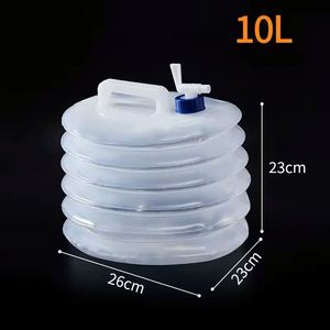 Seau pliable d'extérieur 5L-15L, sac de camping, conteneurs d'eau pliables, bouteilles de stockage multifonctions pour l'eau potable - Product Image 3