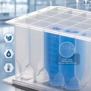 Equipo <span class=keywords><strong>de</strong></span> <span class=keywords><strong>Laboratorio</strong></span> Químico, Placa <span class=keywords><strong>de</strong></span> 24 Pocillos Profundos con Fondo en V, Material PP Transparente, Capacidad <span class=keywords><strong>de</strong></span> <span class=keywords><strong>15</strong></span>.0 ml, Esterilizada con EO, OEM - Product Image 6