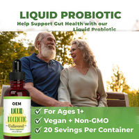 OEM/ODM Gouttes liquides probiotiques haute puissance Supplément pour la santé digestive Soutien pour la santé intestinale et l'immunité pour enfants et adultes