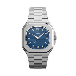 Montres à quartz pour hommes de marque haut de gamme avec logo personnalisé, bracelet en acier inoxydable allié, mode, affaires, luxe, résistantes à l'eau 3BAR, aiguilles romaines - Product Image 4