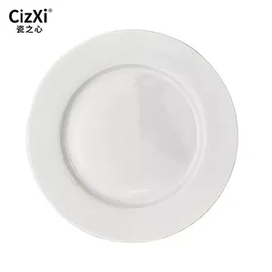 Круглые керамические тарелки для ресторана, 9 дюймов