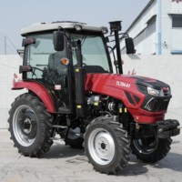 Traktor Pertanian Roda Empat Multifungsi TAVOL 50HP 70HP 4WD dengan Kabin dan Gearbox AC