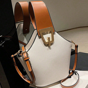 WT0091 Nuevo Diseño de Nicho, Bolso Bandolera de Lona para Mujer, con Cierre de Cremallera, Gran Capacidad, Casual, Simple, en Contraste - Product Image 1