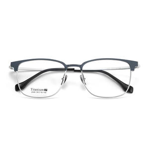 Montures de lunettes en titane 2449, monture carrée complète, confortables, unisexes, verres en résine, origine Danyang - Product Image 3