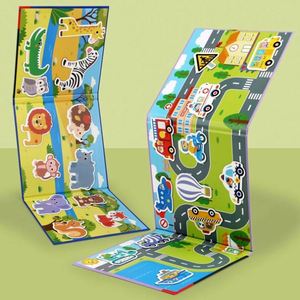 5Pack Non-Toxic Safe <b>Gift</b> Ideal Airplane Car Rides Travel Toy 5 Sets Fun Animals Magnetic Busy Book for Baby - Product Image 5