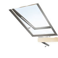 DEEZON Ventana Superior de Diseño Moderno, Tragaluces Automático Deslizante de Aleación de Aluminio con Perfil de Toldo Transom para Cocina