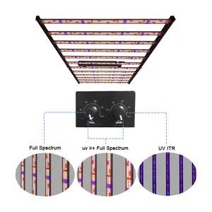 צמחייה Led 12 ברים 1200w 1000w 10Bar צמחי מנורת צינור ייצור צמח Led לגדול אור בר Uv Ir