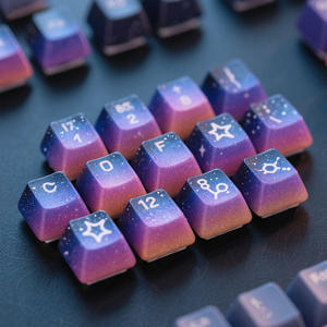 Personnalisable Nébuleuse Gradient Glowing Constellations <span class=keywords><strong>MX</strong></span> Claviers Résine/PBT Keycap Set (F1-F12/Alt/Texte en option) <span class=keywords><strong>Zodiac</strong></span> <span class=keywords><strong>Zodiac</strong></span> - Product Image 2
