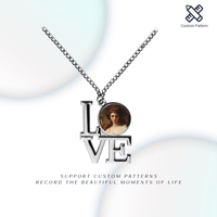 Collier en métal vierge pour sublimation 3D Subbank - Plaque nominative cercle aile d'ange pour impression photo personnalisée Halloween et fête d'anniversaire