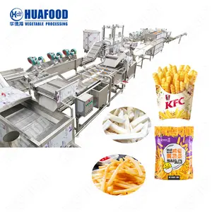 Garis produksi rumbai Pommes pemotong gorengan Perancis garis pembuatan makanan goreng Prancis