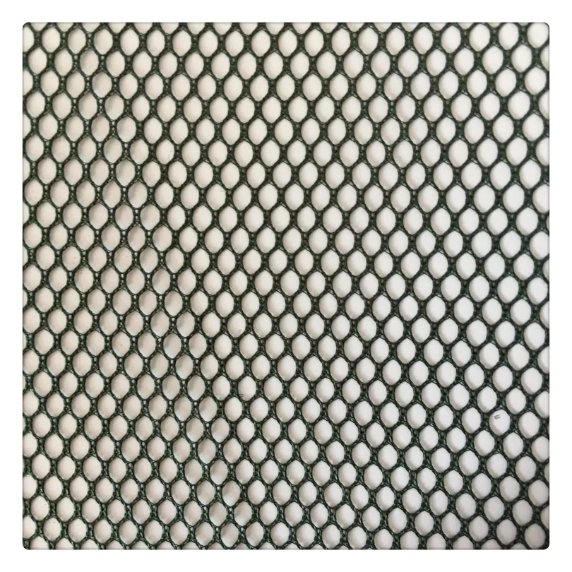 Hg6193 china casa textil 100% poliéster materiais hexagonal malha malha tricotada mosquiteiro rede de malha tecido