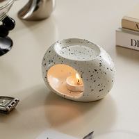 Brûleurs d'huile aromatique en céramique en gros, diffuseurs d'arômes noirs et blancs, bougies, chauffe-ambiance, brûleurs d'huiles essentielles aromatiques
