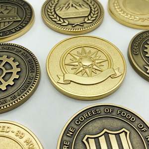 Monedas de Esmalte Personalizadas con Emblema Grabado, Estilo 3D Pulido, Metalizado, Chapado en Latón Dorado Antiguo, para Recuerdo - Product Image 2