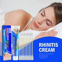 Marque privée Lune du Sud Éternuements froids Maux de tête Sinusite Nez bouché Traitement de la cavité nasale sèche Rhinite Crème avec coton-tige