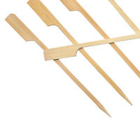 Brochettes en bois de bambou jetables pour barbecue, camping et fête, estampage à chaud, vente en gros, 2026