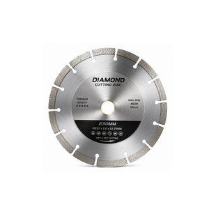 Disco de corte de diamante de 230 mm de calidad premium para corte en húmedo y seco de metal, hormigón y piedra - Product Image 1