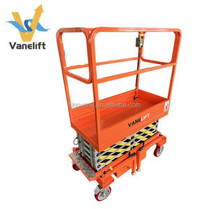 300kg 500kg pequeña plataforma de trabajo aéreo 3 4 5 6 7 Metros tipo tijera eléctrica Mini Manlift elevador de un solo hombre elevador de pedidos de batería - Product Image 3