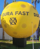 Ballon publicitaire géant gonflable pour le sport Pickelball Balloon Game with Lightsl for Pickelball Court Decoration