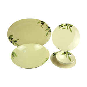 Melamin-Geschirrset, Melamin-Geschirrset mit Schalen und Tellern, nicht zerbrechlicher, leichter Dinner-Service für 4 Personen - Product Image 5