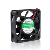 Kipas Motor DC 60*60*15mm 12 v, kipas pendingin aksial untuk aplikasi industri/komersial/Rumah Tangga kipas aliran aksial