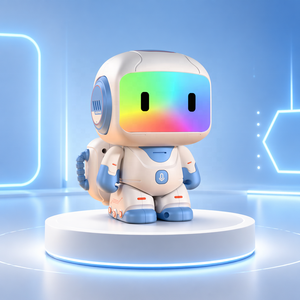 Robot spatial lumineux coloré rechargeable par USB, multifonctionnel, télécommandé, boîte cadeau éducative pour bébés, cadeau d'anniversaire pour garçons et filles - Product Image 1