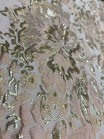 Kain Brokat Jacquard Desain Bunga Metalik Terbaru Bordir Kain Brokat Sutra Renda Prancis untuk Gaun Pesta Pernikahan