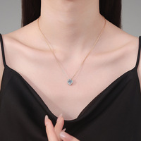 Collier tennis pour femme en argent pur S925, style luxe léger, avec pendentif croix en moissanite couleur D d'un carat