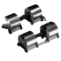 Salle de fitness dédié ensemble d'haltères réglables noir hommes durables SK haltères 10kg ensemble complet d'haltères 2.5 - 60kg usure universelle