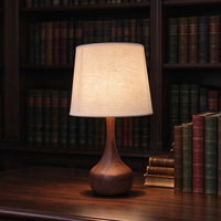 Lampe de table moderne en fer à motif bois, douille E27, abat-jour en tissu, lampe de bureau pour chambre à coucher, salon, décoration intérieure, lampe de chevet