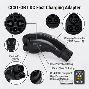 อะแดปเตอร์ชาร์จรถยนต์ไฟฟ้ารุ่นใหม่ Daoyu CCS1 เป็น GB/T พร้อมระบบชาร์จเร็ว IP54 จากเจ้อเจียง ประเทศจีน สำหรับเปลี่ยนทดแทน - Product Image 1