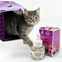 USMILEPET Phéromone pour chat Anti-stress Arrêt des griffades Marquage urinaire Soulagement de l'anxiété Spray diffuseur apaisant pour félins sûr et naturel