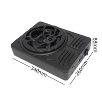 Subwoofer audio de voiture 120W RMS personnalisable OEM, bobine simple, panier en aluminium, 10 pouces, subwoofer audio mince sous siège