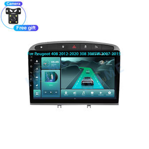 Autoradio Multimédia Filaire Carplay Android Auto pour Peugeot 408 2012-2020 <span class=keywords><strong>308</strong></span> 308SW 2007-2015 Android 14 <span class=keywords><strong>GPS</strong></span> WIFI BT <span class=keywords><strong>Ecran</strong></span> - Product Image 1