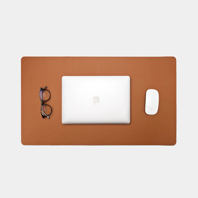 Stock Large Comfort Essential Pu Leather Waterproof Tablet And Mouse Pad Non Slip Durable Laptop Desk Pad For Office
