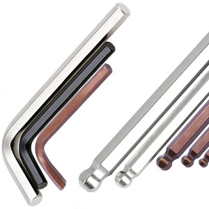 Hình lục giác hình chữ L chìa khóa đơn Đầu phẳng bóng Đầu cờ lê hình lục giác bên trong tuốc nơ vít nhỏ bằng thép hai đầu - Product Image 1