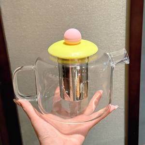 Health-preserving teapot, high-temperature resistant, <b>large</b> capacity, cold flower <b>tea</b> <b>pot</b>, glass <b>tea</b> set - Product Image 4