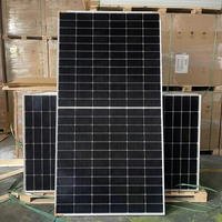 Panneau solaire bifacial mono N-Type 182 650W 132 cellules tout noir double vitrage haute efficacité 24,40% pour PV commercial