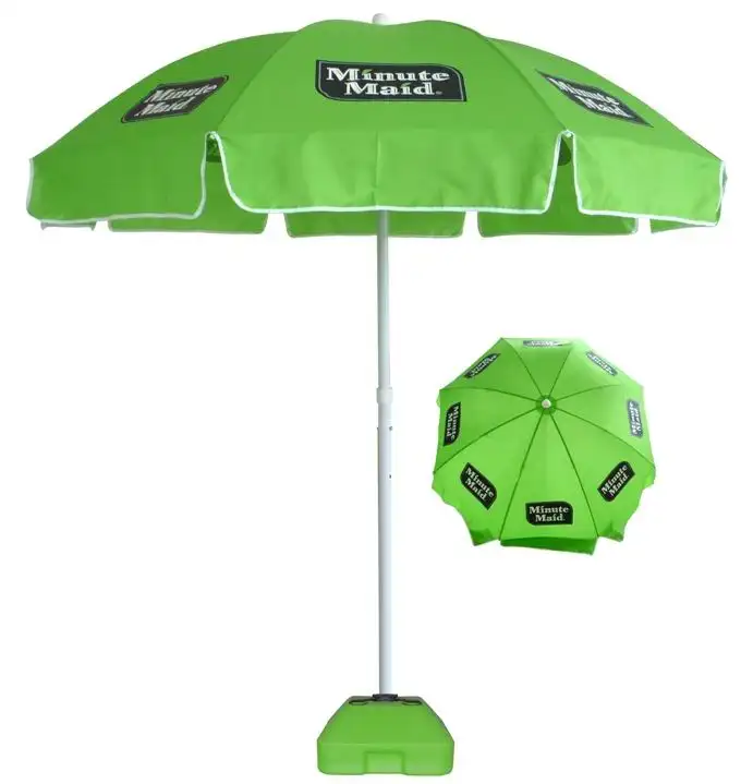 الإعلان مظلة الشاطئ مخصصة الطباعة في الهواء الطلق شمسية شاطئ مظلة
