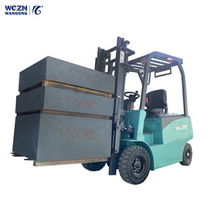מלגזה חשמלית WGZN בעלת מסגרת פלדה חזקה במיוחד 2.5 טון, תורן אלומיניום קל משקל, סוללת עופרת-חומצה, תקן CE, למחסנים - Product Image 3