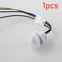 Interrupteur automatique à détecteur de mouvement infrarouge PIR 220V LED, mini veilleuse sensible