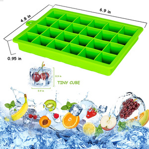 Fácil Liberação Silicone <span class=keywords><strong>Ice</strong></span> <span class=keywords><strong>Cube</strong></span> Bandejas Moldes Reutilizáveis 24 Cavity <span class=keywords><strong>Ice</strong></span> <span class=keywords><strong>Cube</strong></span> Moldes Silicone <span class=keywords><strong>Mini</strong></span> <span class=keywords><strong>Ice</strong></span> <span class=keywords><strong>Cube</strong></span> <span class=keywords><strong>Maker</strong></span> com tampa - Product Image 2