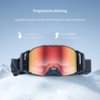 Lunettes de ski cylindriques ultra-grand angle de désembuage électrique de haute qualité avec verres teintés progressifs