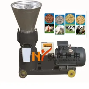 China Electric animal Feed Processing Machines/ small Cattle poultry fooder granule pelletizer